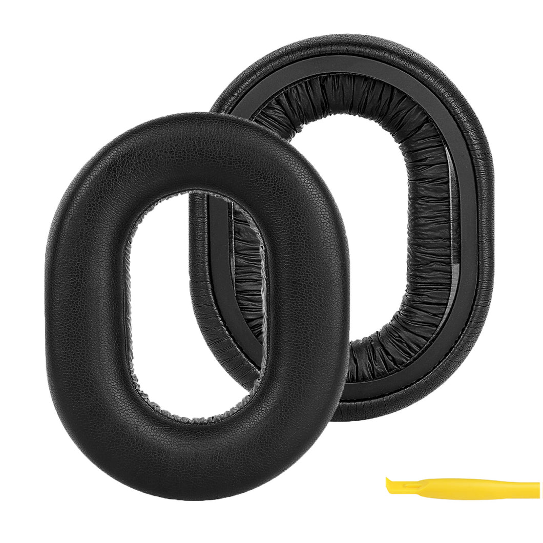 Geekria イヤーパッド QuickFit 互換性 パッド プラントロニクス Plantronics BackBeat FIT 6100 ヘッドホンに対応 パッド イヤー / イヤーカップ (プロテインレザー / ブラック )
