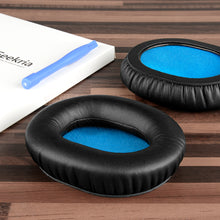 画像をギャラリービューアに読み込む, Geekria イヤーパッド QuickFit 互換性 パッド ゼンハイザー Sennheiser HD8 DJ, HD6 Mix, HD7 DJ ヘッドホンに対応 イヤパッド/イヤークッション/イヤーカップ ( プロテインレザー / ブラック )
