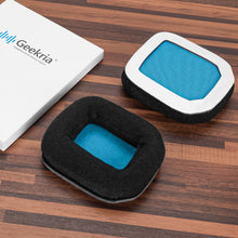 画像をギャラリービューアに読み込む, Geekria イヤーパッド Comfort 互換性 パッド ASTRO Gaming A20 ヘッドホンに対応 パッド イヤー / イヤーカップ ベロア (ブラックベロアブルーネット)
