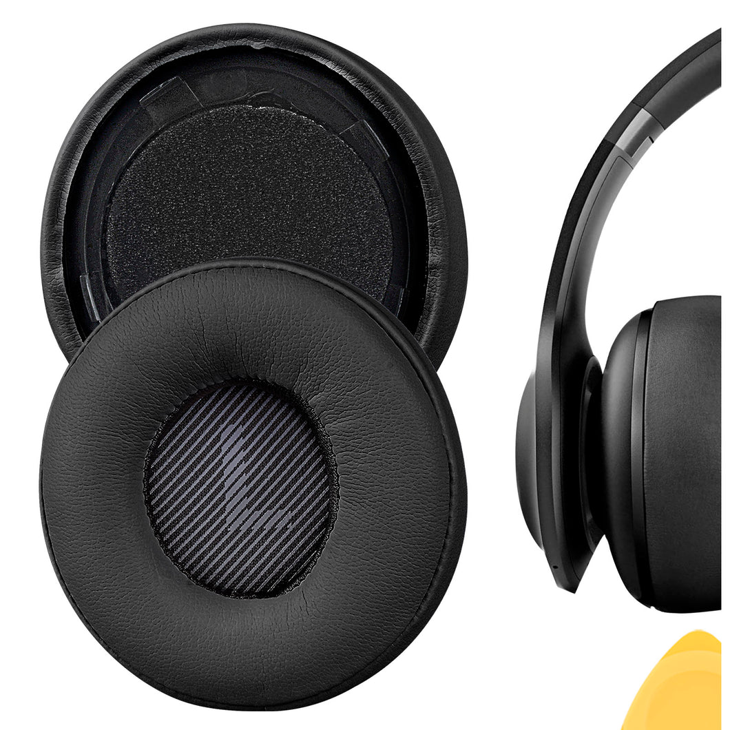 Geekria イヤーパッド QuickFit 互換性 パッド ジェイビーエル JBL Everest Elite 300, V300NXT ヘッドホンに対応 パッド イヤー / イヤーカップ (プロテインレザー / ブラック)