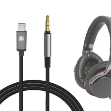 画像をギャラリービューアに読み込む, Geekria ケーブル ナイロン編組 USB-C Digital to Audio 互換性 オーディオコード ソニー Sony ULT WEAR WH-1000XM5 WH-1000XM4 WH-XB920N MDR-XB950BT MDR-XB950N1 INZONEH5 ヘッドホンケーブル、Type-C に適合する 1.2m
