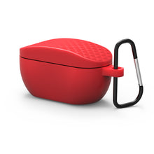 画像をギャラリービューアに読み込む, Geekria シリコン カバー 互換性 カバー JBL Wave 100TWS, VIBE 100 対応 True Wireless Earbuds 充電ケース充電ケースカバー 外装カバー キーホルダーフック付き、充電ポートアクセス可能 (Red)
