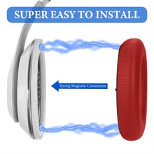 画像をギャラリービューアに読み込む, Geekria イヤーパッド SNAP マグネチック 互換性 パッド ビーツバイドクタードレ Beats Studio Pro ヘッドホンに対応 パッド イヤー / イヤーカップ プロテインレザー (ピンク+レッド, 2組)
