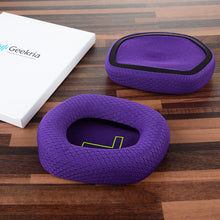 画像をギャラリービューアに読み込む, Geekria イヤーパッド Comfort 互換性 パッド ロジクール Logitech G733, G535, G335 ヘッドホンに対応 パッド イヤー / イヤーカップ (メッシュファブリック / 紫の)
