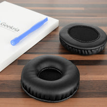画像をギャラリービューアに読み込む, Geekria イヤーパッド QuickFit 互換性 パッド ソニー Sony DR-BT101, ZX300, ZX100, DR-ZX102DPV, S500 ヘッドホンに対応 パッド イヤー / イヤーカップ ( プロテインレザー /ブラック )
