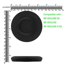 画像をギャラリービューアに読み込む, Geekria Comfort ベロア 互換性 パッド テクニクス TECHNICS RP-DH1200 DJ, RP-DH1210, RP-DH1250-S DJ ヘッドホンに対応 イヤパッド/イヤークッション/イヤーカップ (ベロア / ブラック)
