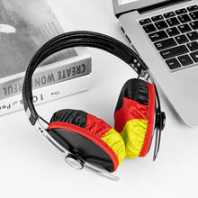 画像をギャラリービューアに読み込む, Geekria カバー 2 ペア 互換性 イヤーパッドカバー (SGS認証済) 劣化防止、防塵 ヘッドホン交換用 ストレッチニット 8-11CM ヘッドホン用 洗濯可 (中くらい / ドイツの旗)
