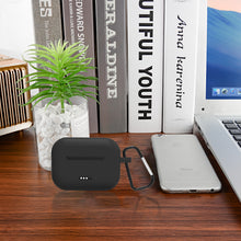 画像をギャラリービューアに読み込む, Geekria シリコン カバー 互換性 カバー TOZO NC2 対応 True Wireless Earbuds 充電ケース充電ケースカバー 外装カバー キーホルダーフック付き、充電ポートアクセス可能 (Black)
