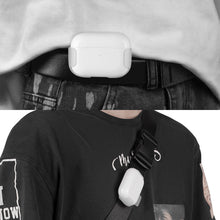 画像をギャラリービューアに読み込む, Geekria ベルトクリップケース AirPods Pro 3 対応 イヤホン用 ハードシェル保護カバー ベルト バッグストラップ 旅行用クリップホルダー (ホワイト)
