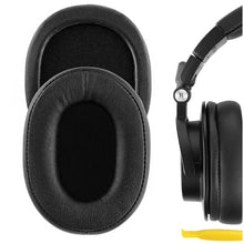 画像をギャラリービューアに読み込む, Geekria イヤーパッド QuickFit 互換性 パッド オーディオテクニカ Audio Technica ATH-M50X, M50XBT, M50xBT2, M60X, M50, ATH-M40X, M30, M20, AR5BT ヘッドホンに対応 パッド イヤー / イヤーカップ ( プロテインレザー / ブラック )
