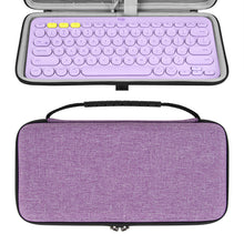 画像をギャラリービューアに読み込む, Geekria キーボード 収納ケース 互換品ロジテック Logicool K380 Bluetooth ワイヤレスポータブル キーボード ハードシェルトラベルキャリングバッグ (ラベンダー)
