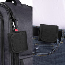 画像をギャラリービューアに読み込む, Geekria イヤホンポーチ ベルトループ付きジェイビーエル JBL Vibe Buds 2, Tour Pro 3, TUNE BEAM, TOUR PRO 2 対応、イヤホンケースベルトホルスター、バッグストラップ用クリップホルダー付き保護ケースカバー、オールラウンド保護 (ブラック)
