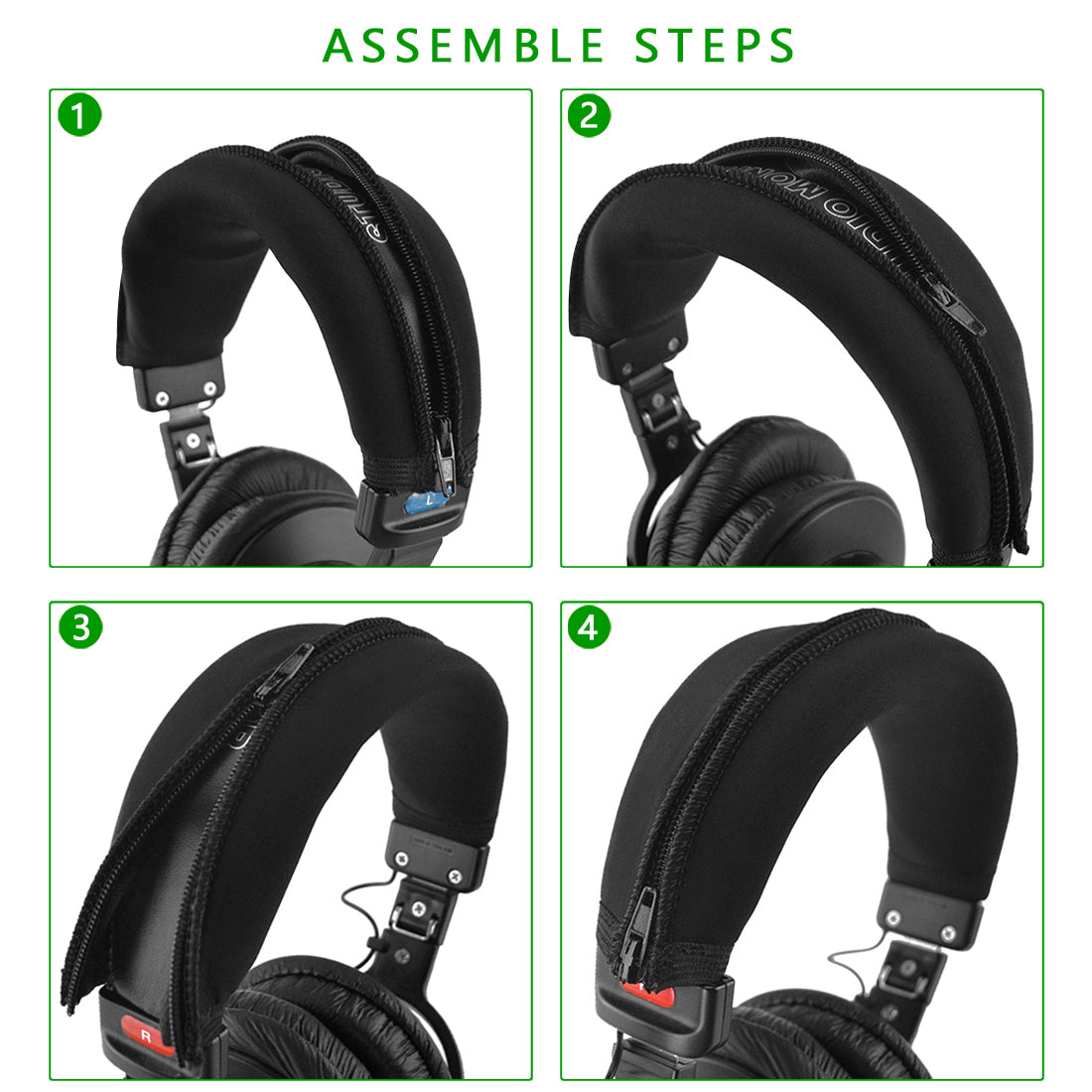 ヘッドフォン用イヤーパッド+ ヘッドバンド SONY MDR-7506, MDR-V6