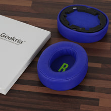 画像をギャラリービューアに読み込む, Geekria イヤーパッド QuickFit 互換性 パッド ジェイビーエル JBL JR460 ヘッドホンに対応 パッド イヤー / イヤーカップ プロテインレザー (ダークブルー)
