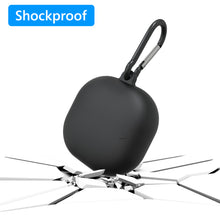 画像をギャラリービューアに読み込む, Geekria Silicone カバー サウンドコア Soundcore by アンカー Anker Liberty 4 と互換性のある True Wireless Earbuds 充電ケース カバー 充電ポートにアクセスするためのキーチェーン フック付き (Black)
