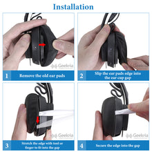 画像をギャラリービューアに読み込む, Geekria イヤーパッド QuickFit 互換性 パッド ロジクール Logitech Zone Wireless/ Zone Wireless Plus/ Zone 900 Headset (Do Not fit Zone Wired/Zone 750/Zone Wireless 2) ヘッドホンに対応 パッド イヤー / イヤーカップ (プロテインレザー / ブラック)
