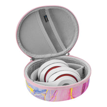 画像をギャラリービューアに読み込む, Geekria ケース NOVA ヘッドホンケース 互換性 ハードケース 旅行用 ハードシェルケース ビーツバイドクタードレ Beats Studio Pro, Studio3, Studio2.0, Studio Wireless に対応 収納ポーチ付き (ピンクの大理石)
