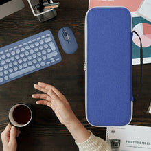 画像をギャラリービューアに読み込む, Geekria 収納ケース 互換品 Pebble M350 + ロジテック Logicool K380 ワイヤレス キーボード 無線 マウス ハードシェルトラベルキャリングバッグ (ブルーベリー)
