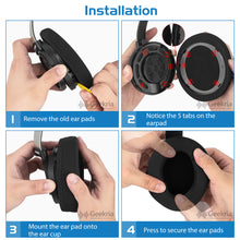 画像をギャラリービューアに読み込む, Geekria イヤーパッド Comfort 互換性 パッド フィリップス Philips SHP9500, SHP9500S ヘッドホンに対応 パッド イヤー / イヤーカップ (メッシュファブリック /黒)
