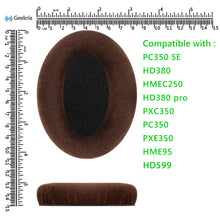 画像をギャラリービューアに読み込む, Geekria イヤーパッド Comfort 互換性 パッド ゼンハイザー Sennheiser HD598, HD598SE, HD598CS, HD595, HD599, HD599 SE ヘッドホンに対応 パッド イヤー / イヤーカップ ( ベロア / 褐色 )
