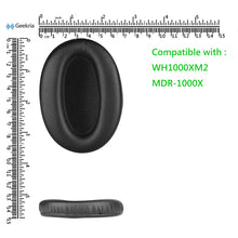 画像をギャラリービューアに読み込む, Geekria イヤーパッド QuickFit 互換性 パッド ソニー Sony WH-1000XM2, MDR-1000X ヘッドホンに対応 パッド イヤー / イヤーカップ ( プロテインレザー / ブラック )
