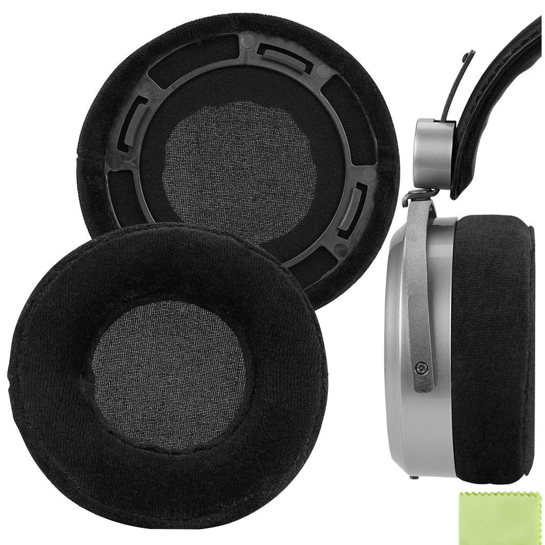Geekria イヤーパッド Comfort 互換性 パッド ハイファイマン Hifiman HE400SE HE400 400I 400S HE560 560I HE500 HE300 HE350 SUNDARA ヘッドホンに対応 パッド イヤー / イヤーカップ (ベロア/黒 )