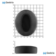 画像をギャラリービューアに読み込む, Geekria イヤーパッド QuickFit 互換性 パッド ゼンハイザー Sennheiser HD4.50BT, HD4.50BTNC, HD4.40BT, HD4.30G, HD4.20S, HD458BT, HD450, HD450BT, HD400S, HD350BT ヘッドホンに対応 パッド イヤー / イヤーカップ プロテインレザー ( ブラック )
