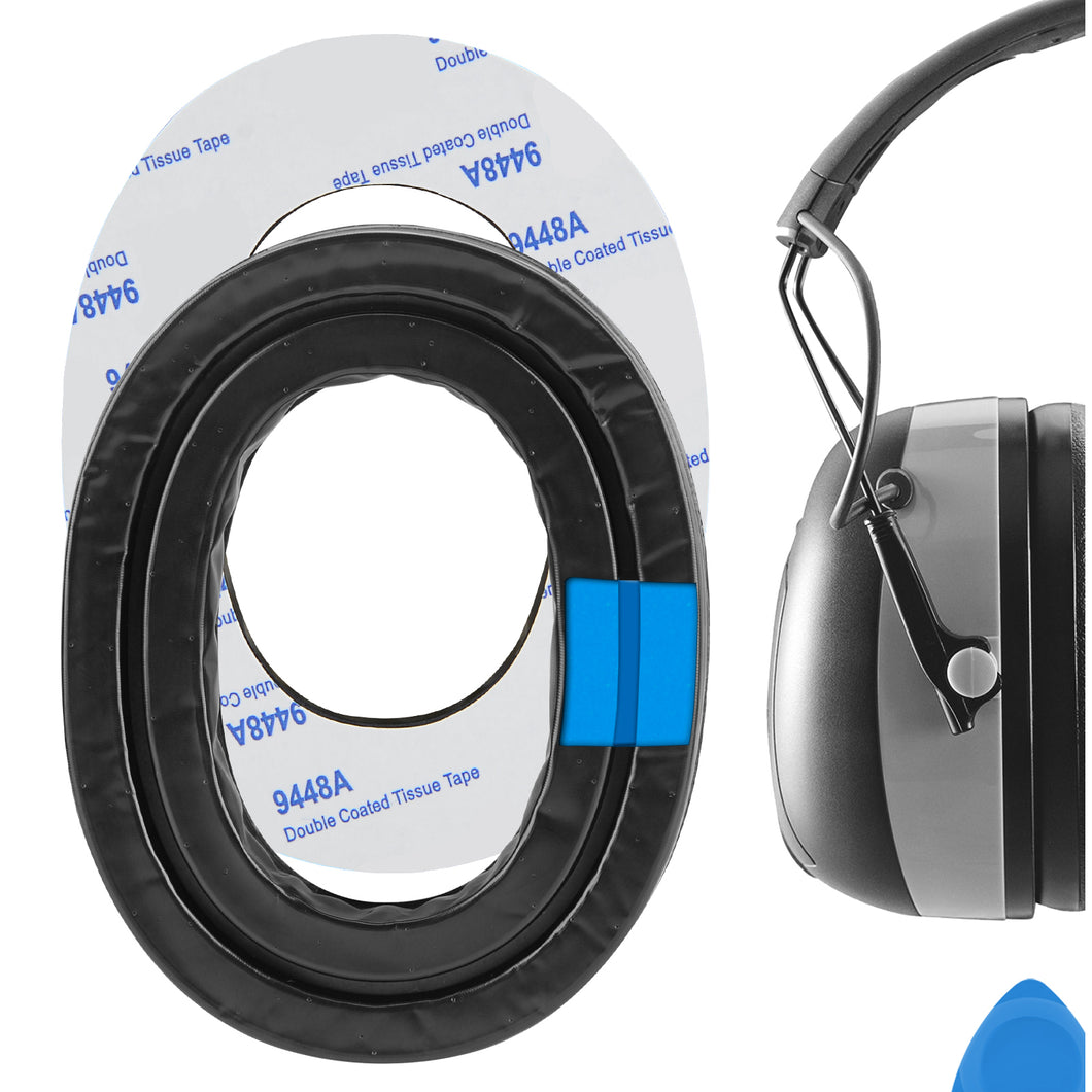 Geekria イヤーパッド Sport 互換性 パッド 3M WorkTunes Connect Peltor Sport Bull's Eye Ultimate Tactical 300 500 3M Pro-Grade ヘッドホンに対応 パッド イヤー / イヤーカップ ( 冷却ジェル / ブラック)