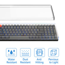 画像をギャラリービューアに読み込む, Geekria キーボード ダストカバー 透明アクリル キーパッドカバー Keychron K4、RK Royal KLUDGE RK100、Nuphy Air96 V2、LOFREE Flow ロープロファイル メカニカルキーボード 100 キーに対応
