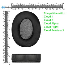 画像をギャラリービューアに読み込む, Geekria イヤーパッド Sport 互換性 パッド HyperX Cloud III, Cloud 3, Cloud II, Cloud 2, Cloud Alpha, Cloud Flight, Cloud Stinger ヘッドホンに対応 パッド イヤー / イヤーカップ (冷却ジェル / 極太 ブラック)
