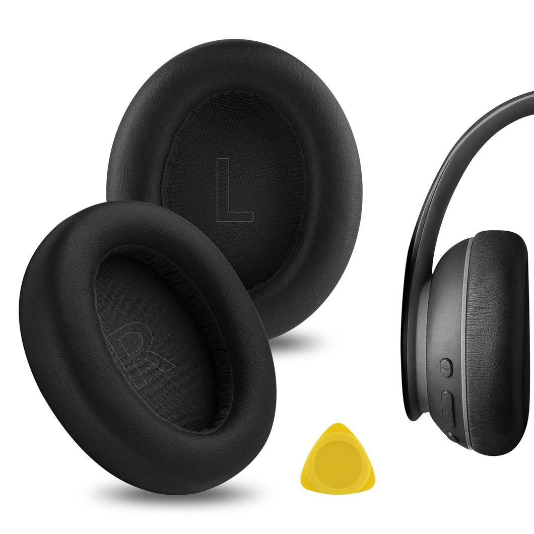 Geekria イヤーパッド QuickFit 互換性 パッド アンカー Anker Soundcore Life Q10, Life 2 NEO BT ヘッドホンに対応 パッド イヤー / イヤーカップ プロテインレザー (ブラック)