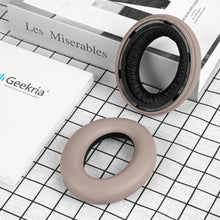 画像をギャラリービューアに読み込む, Geekria イヤーパッド QuickFit 互換性 パッド ゼンハイザー Sennheiser Momentum 4 Wireless Over-Ear ヘッドホンに対応 パッド イヤー / イヤーカップ (プロテインレザー / ブラウン)
