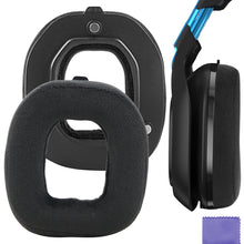 画像をギャラリービューアに読み込む, Geekria イヤーパッド Comfort 互換性 パッド ロジクール Logitech Astro A50 Gen 3 ヘッドホンに対応 パッド イヤー / イヤーカップ ベロア (黒)
