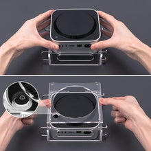 画像をギャラリービューアに読み込む, Geekria コンピュータ シャーシ スタンド、透明アクリル シャーシ ケース、アップル Apple 2024 Mac Mini デスクトップ コンピュータ、アップル Apple 2024 Mac Mini M4 / 2024 Mac Mini M4 Pro スタンドに対応 - アクセサリ（透明）
