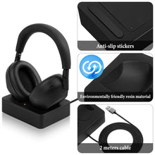 画像をギャラリービューアに読み込む, Geekria ヘッドホン 充電スタンド ソニー Sony WH-1000XM6に対応 3Dプリント 樹脂 マグネットドック ゲーミング ヘッドセットベース (ブラック)
