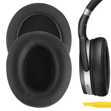 画像をギャラリービューアに読み込む, Geekria イヤーパッド QuickFit 互換性 パッド ゼンハイザー Sennheiser HD465, HD485 ヘッドホンに対応 パッド イヤー / イヤーカップ ( プロテインレザー / ブラック )
