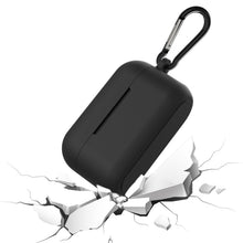 画像をギャラリービューアに読み込む, Geekria シリコン カバー 互換性 カバー ワンモア 1MORE EVO 対応 True Wireless Earbuds 充電ケース充電ケースカバー 外装カバー キーホルダーフック付き、充電ポートアクセス可能 (黒)
