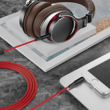 画像をギャラリービューアに読み込む, Geekria ケーブル 互換性 オーディオコードオーディオテクニカ Audio-Technica ATH-MSR7, ATH-M20xBT, ATH-M50xBT2, Denon デノン AH-MM300 ヘッドホンケーブル、3.5mm に適合する インラインマイクと音量コントロール 120 cm
