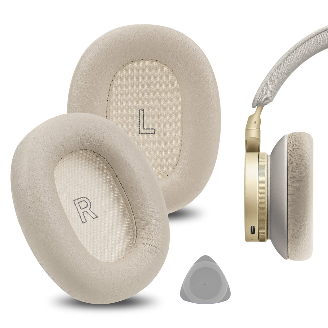Geekria イヤーパッド Elite 互換性 パッド Bang & Olufsen Beoplay H95 ヘッドホンに対応 パッド イヤー / イヤーカップ ラムスキン (金)