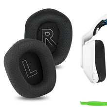 画像をギャラリービューアに読み込む, Geekria イヤーパッド Comfort 互換性 パッド ロジクール Logitech G733, G535, G335 ヘッドホンに対応 イヤパッド/イヤークッション/イヤーカップ (メッシュファブリック / ブラック)
