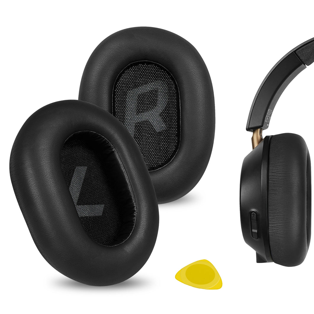 Geekria イヤーパッド QuickFit 互換性 パッド プラントロニクス Plantronics BackBeat GO 810, GO810 Wireless ヘッドホンに対応 パッド イヤー / イヤーカップ (プロテインレザー / 黒)