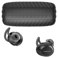 画像をギャラリービューアに読み込む, Geekria シリコンカバー 互換性カバーボーズ Bose SoundSport Free 対応 True Wireless Earbuds 充電ケースカバー 外装カバー キーホルダーフック付き、充電ポートアクセス可能（黒）
