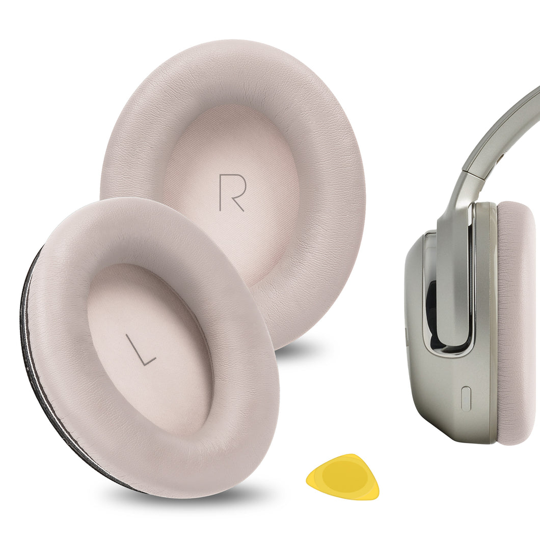 Geekria イヤーパッド QuickFit 互換性 パッド ジェイビーエル JBL TOUR ONE, TOUR ONE M2 ヘッドホンに対応 パッド イヤー / イヤーカップ プロテインレザー(シャンパンゴールド)