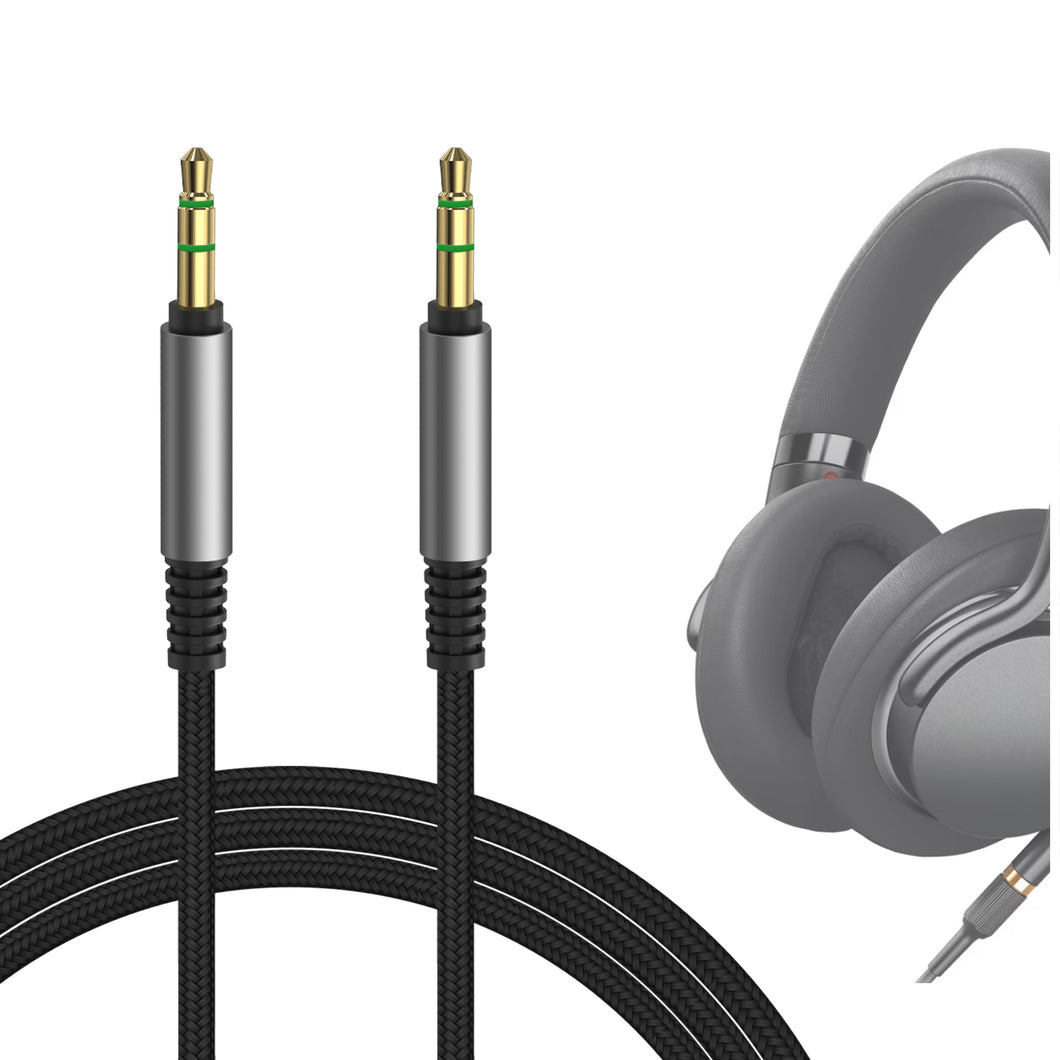 Geekria ケーブル ナイロン編組 互換性 オーディオコード ソニー Sony MDR-1AM2 MDR-XB950N1 WH-ULT900N WH-XB920N WH-1000XM5 INZONE H5 ヘッドホンケーブル、3.5mm AUX に適合する 1.2m