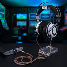 画像をギャラリービューアに読み込む, Geekria Apollo シングルクリスタル銅アップグレードオーディオケーブル、VZR Model One オーディオファンゲーミングヘッドセット対応、3.5mm (1/8&#39;&#39;) からデュアル 3.5mm 交換用ヘッドフォンコード (4.9 フィート / 1.5 m)
