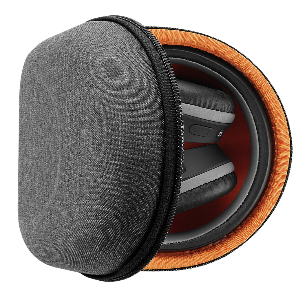 Geekria Shield ヘッドホンケース ジェイラブオーディオ JLab Go Lux ANC、Audio Neon Folding/Studio Pro 対応 交換用ハードシェルトラベルキャリーバッグ (ダークグレー)