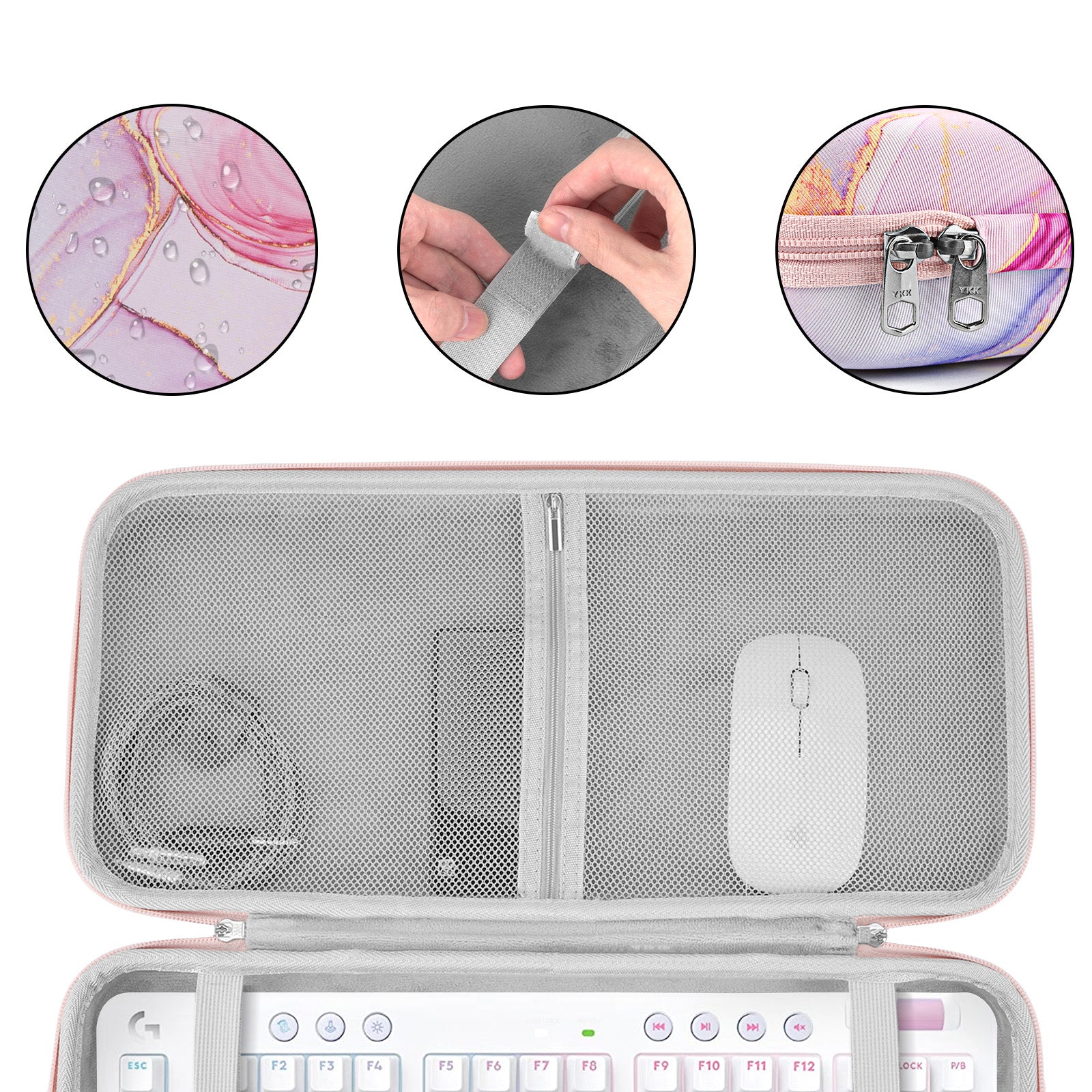 Geekria キーボードケース 収納ケース 互換品 ロジクール Logicool