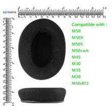 画像をギャラリービューアに読み込む, Geekria イヤーパッド Comfort 互換性 パッド オーディオテクニカ Audio-Technica ATH M50, M50X, M50S, M50cwh, M50xBT2, M60X, M45, M35, M30, M20 ヘッドホンに対応 パッド イヤークッション / イヤーカップ (ブラック / イミテーションバックスキンスエード)
