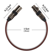 画像をギャラリービューアに読み込む, Geekria XLR Cable オス から XLR Cable メス Plug アダプター、 変換オーディオ Plug 、コード マイク、オーディオ ミキサー コンソール、オーディオ インターフェイス、XLR スピーカー (1 Feet / 1 Pack) と互換性があります
