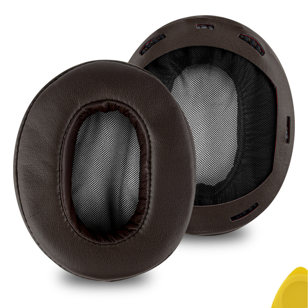 Geekria イヤーパッド QuickFit 互換性 パッド ソニー SONY MDR-1A, MDR-1ADAC ヘッドホンに対応 パッド イヤー / イヤーカップ ( ベロア / 褐色 )